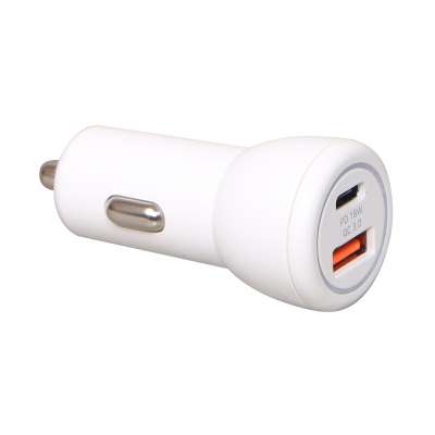 Car Accessories 36W Dual USB In-car Charger LED Light Fast Charging Quick Charger 3.0